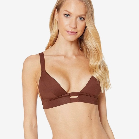 Vitamin A Neutra Bralette Swim Top -NWT $110 - Vintage Brown EcoLux - Size 4/XS - Picture 2 of 12